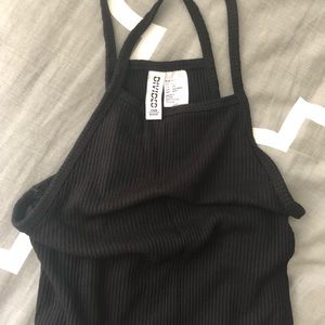 H&M black stretchy mini dress.